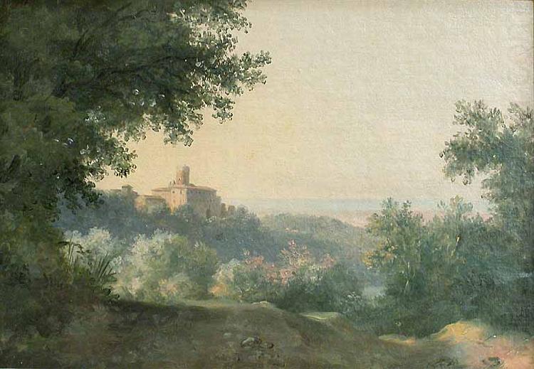 View of the Palace of Nemi., Pierre-Henri de Valenciennes